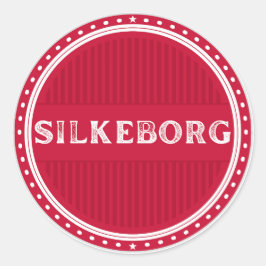 Silkeborg City Pride Emblem – Danskt Identitet Runt Klistermärke