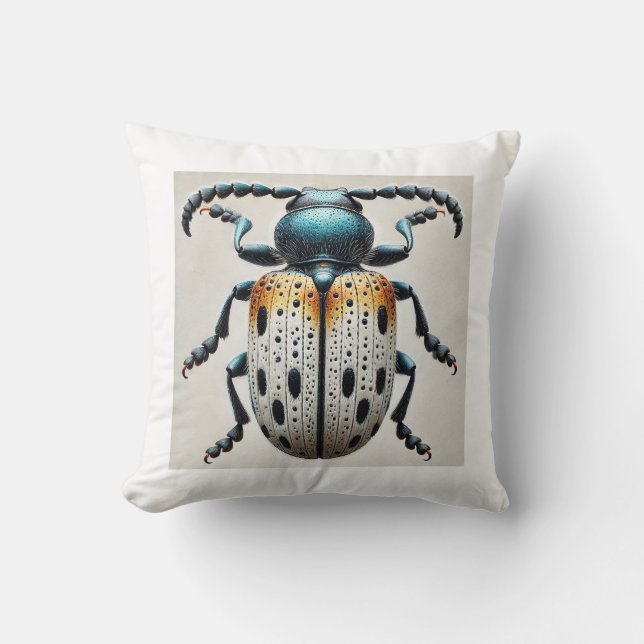 Silken Fungus Beetle 290624IREF105 - Watercolor Kudde (Framsida)