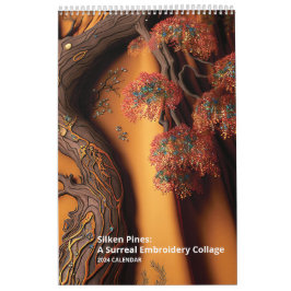 Silken Gräs: En surreal broderiy Collage Kalender