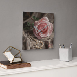 Silken Ro Fyrkantig Klocka