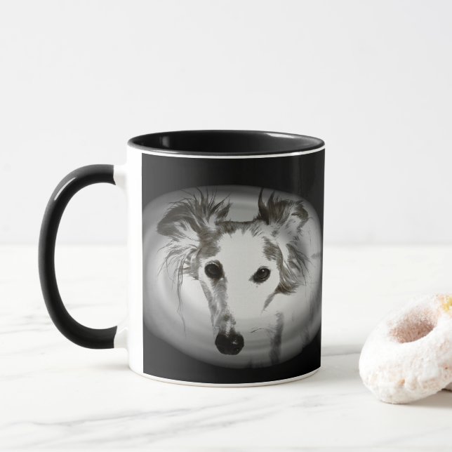 Silken Windhound i Grays Mugg (Med munk)