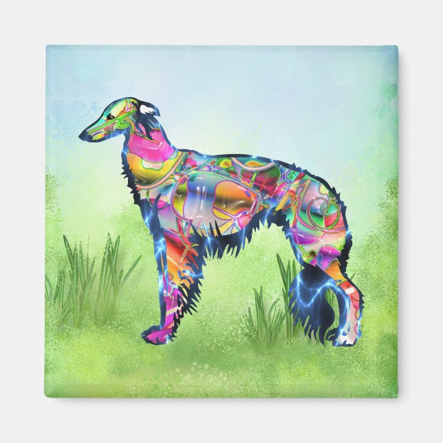 Silken Windhound Magnet (Framsidan)