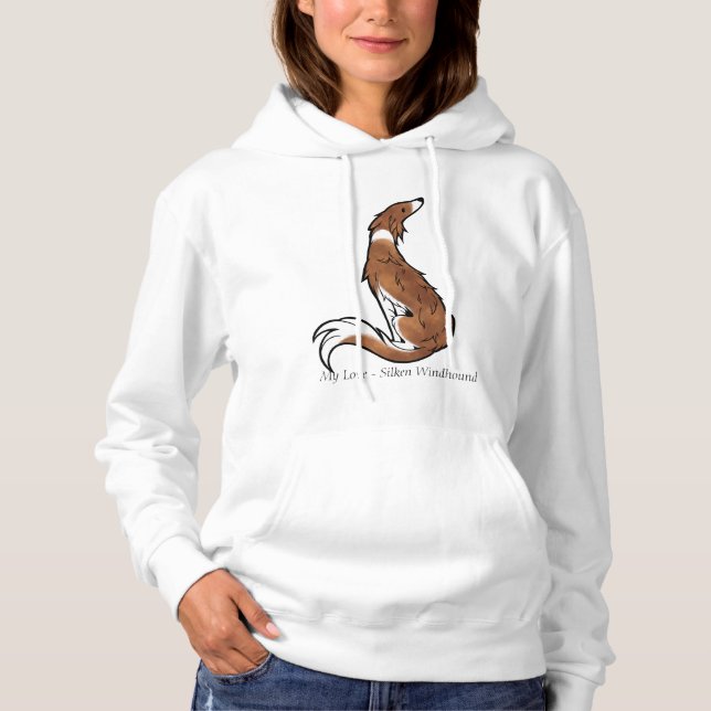 Silken Windhound Pullover T Shirt (Framsida)