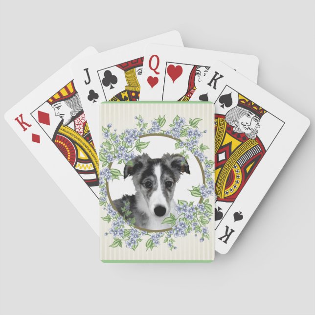 Silken Windhound - Puppy-Perfekten Casinokort (Baksidan)