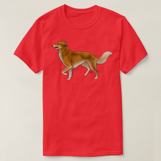 Silken Windhound Red T Shirt (Design framsida)