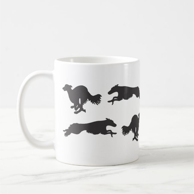 Silken Windhound Running Kaffemugg (Vänster)