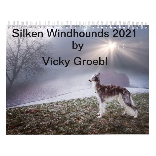 Silken Windhounds 2021 av Vicky Groebl - Vuxna 1 Kalender (Omslag)
