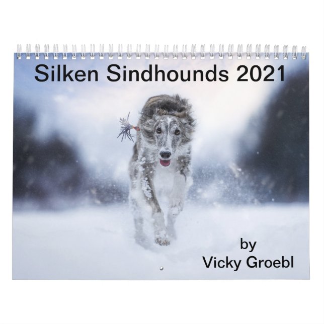 Silken Windhounds 2021 av Vicky Groebl - Vuxna 2 Kalender (Omslag)