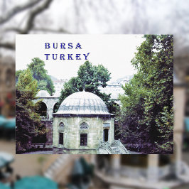 Silkesbazarens innergård i Bursa Vykort