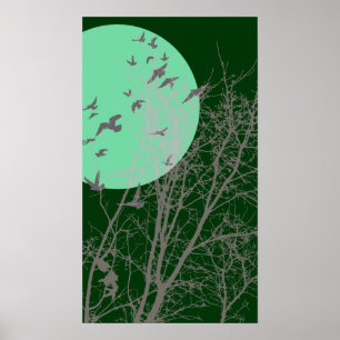 silkesfåglar poster