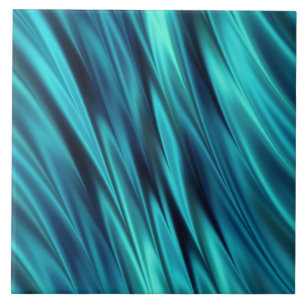Silkeslen Aquamarine vinkar Kakelplatta