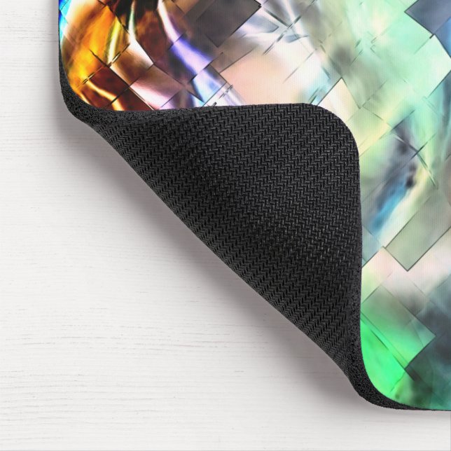 Silkesmässig flytande av färg i mosaik av mjuk abs musmatta (Hörn)