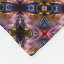 Silkesrepetition i svart och burgundisk uppblåst l fleecefilt