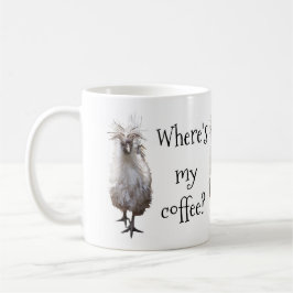 Silkie Bantam Var är mitt kaffe? Kaffemugg