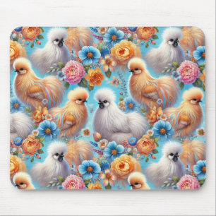 Silkie Chicken Colorful Cheery & Cute Mousepad Musmatta