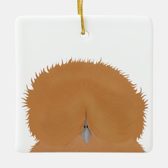 Silkie Chicken Ornament (Framsida)