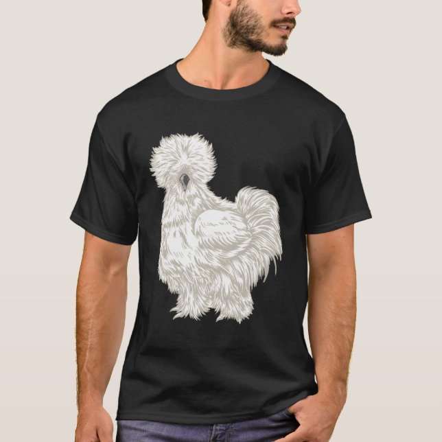 Silkie Chicken T Shirt (Framsida)