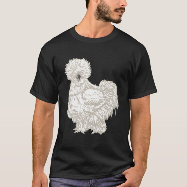 Silkie Chicken T Shirt (Framsida)