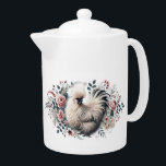 Silkie Chicken Tekanna<br><div class="desc">Ta med dig en bit stollig och charm till ditt kök med den här vackert designade Silkie-tekannan! Den här tekannan är en perfekt blandning av elegans och lekfull design och har den fluffa, ikoniska Silkie-kycklingen med dess namnteckning mjuka fjädrar. Perfekt för kyckling älskare, teentusiaster eller någon som uppskattar ett unikt...</div>