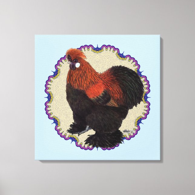 Silkie Circle Canvastryck (Framsida)