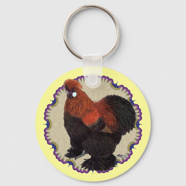 Silkie Circle Nyckelring (Framsida)