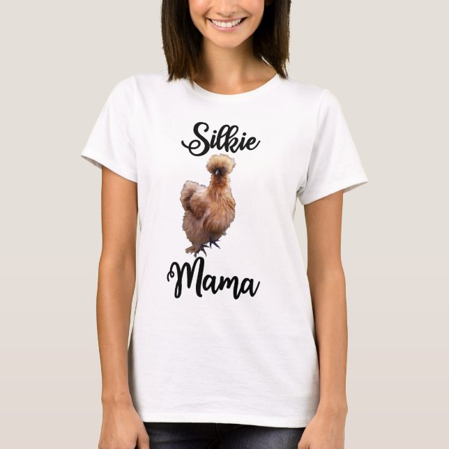 Silkie Mamma T Shirt (Framsida)