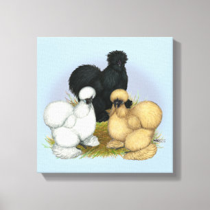 Silkie Trio Canvastryck
