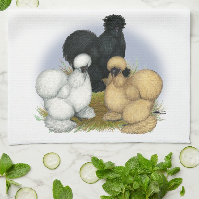Silkie Trio Kökshandduk (Vikta)