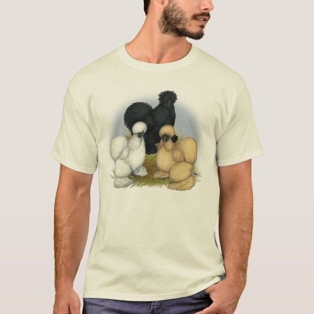Silkie Trio Tee Shirt (Framsida)