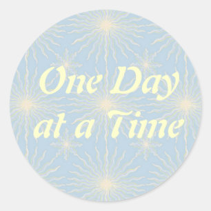 Silktones solstjärna ODAT Runt Klistermärke