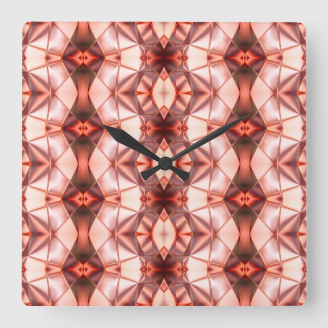 Silky burgundy to lax relation of virtuell form fyrkantig klocka (Framsida)