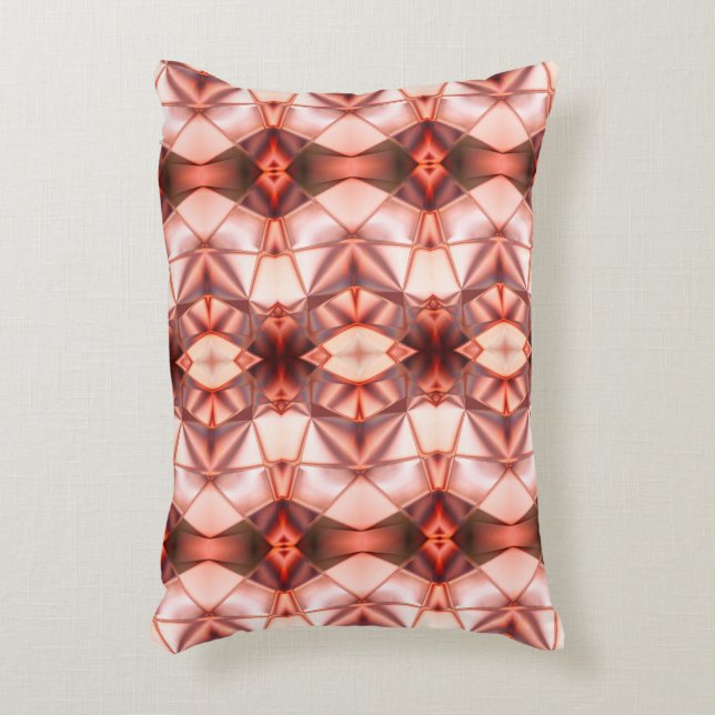 Silky burgundy to lax relation of virtuell form prydnadskudde (Framsidan(Vertikal))