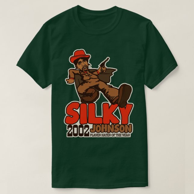 Silky Johnson Pimp Walk Playa Haters Boll T Shirt (Design framsida)
