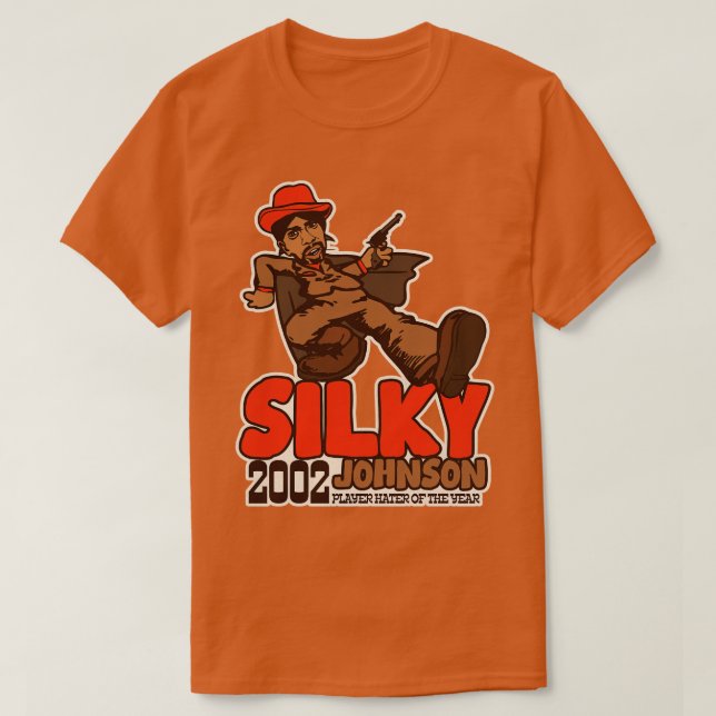 Silky Johnson Pimp Walk Playa Haters Boll T Shirt (Design framsida)