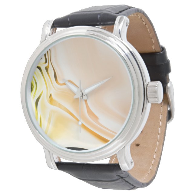 Silky Peach Design Watch Armbandsur (Vinklad)