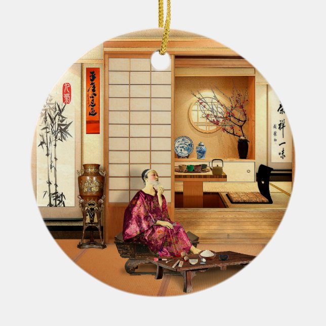 Silky Rice Powder Julgransprydnad Keramik (Framsidan)