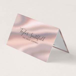 Silky Ro Guld Trendig Elegant Modern Visitkort