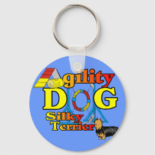 Silky_Terrier_Agilitet Gifts Nyckelring