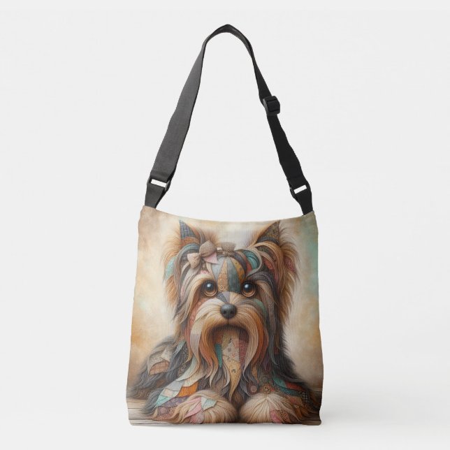 Silky Terrier Crossbody Bag - Hund älskare Axelväska (Framsida)