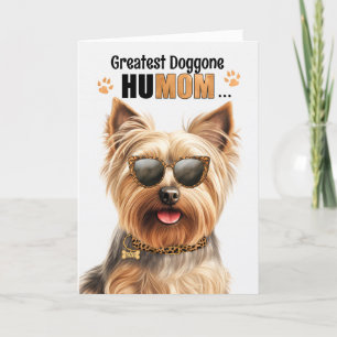 Silky Terrier Hund Best HuMOM Aldrig Mors dag Helgkort