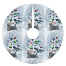 Silky Terrier-jul Julgransmatta Borstad Polyester