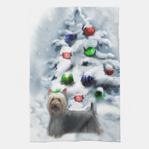 Silky Terrier-jul Kökshandduk
