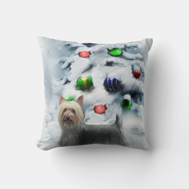 Silky Terrier-jul Kudde (Framsida)