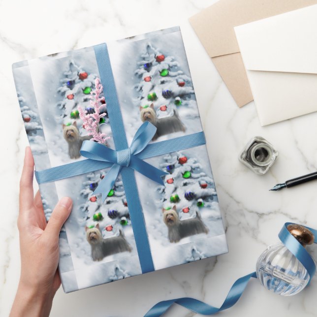 Silky Terrier-jul Presentpapper (Gifting)