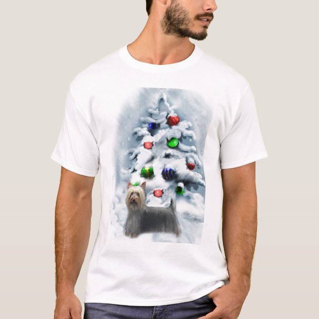 Silky Terrier-julgåvor Tröja (Framsida)