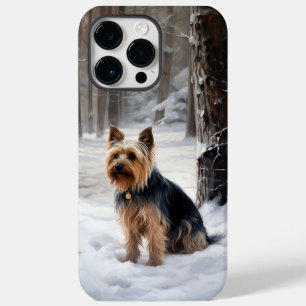 Silky Terrier Låt det snö jul