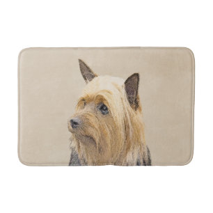 Silky Terrier-målning - Cute Original Hund Art Badrumsmatta