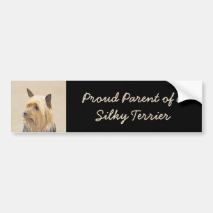 Silky Terrier-målning - Cute Original Hund Art Bildekal
