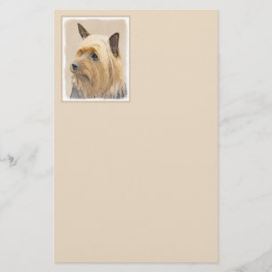 Silky Terrier-målning - Cute Original Hund Art Brevpapper