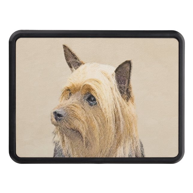 Silky Terrier-målning - Cute Original Hund Art Dragkroksskydd (Framsidan)